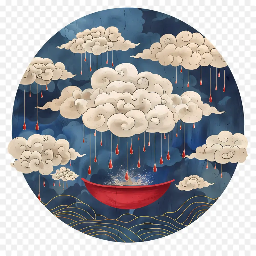 Goutte De Pluie，Nuages ​​pluvieux PNG