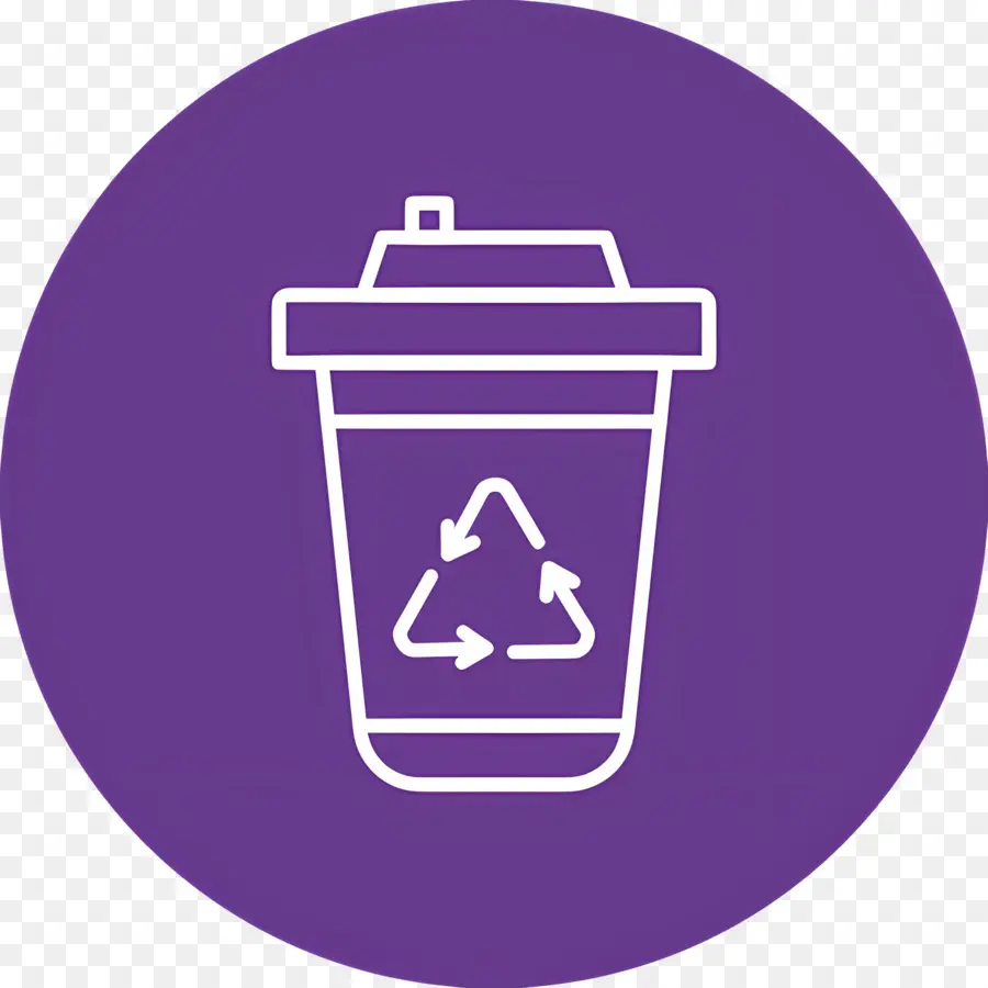 Recycler La Tasse，Violet PNG