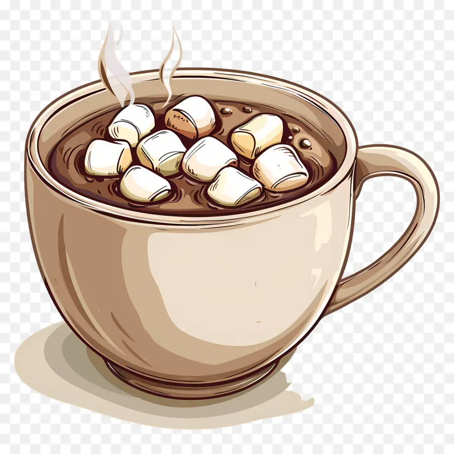 Chocolat Chaud Aux Guimauves，Chocolat Chaud PNG