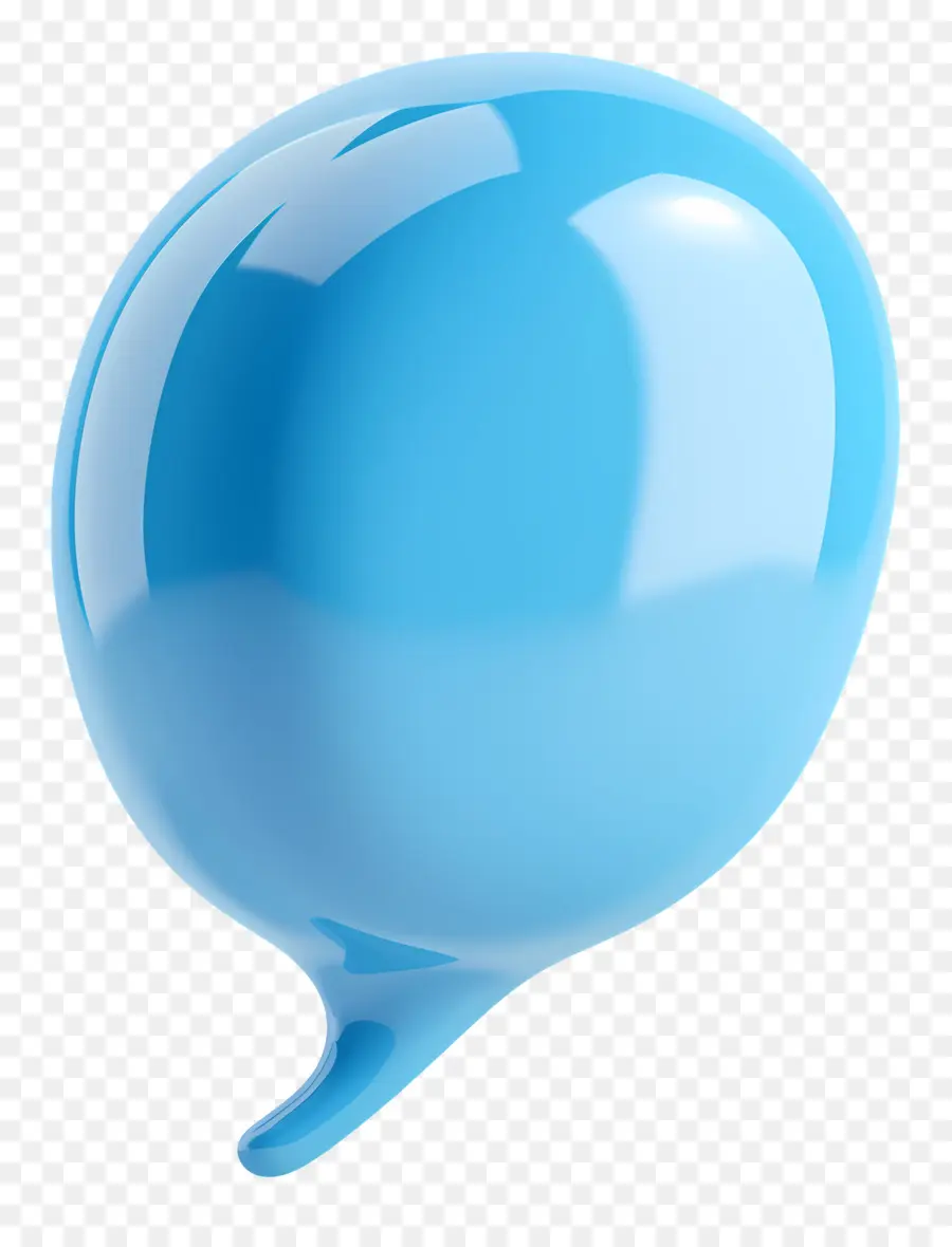 Bulle，Bleu Ballon PNG