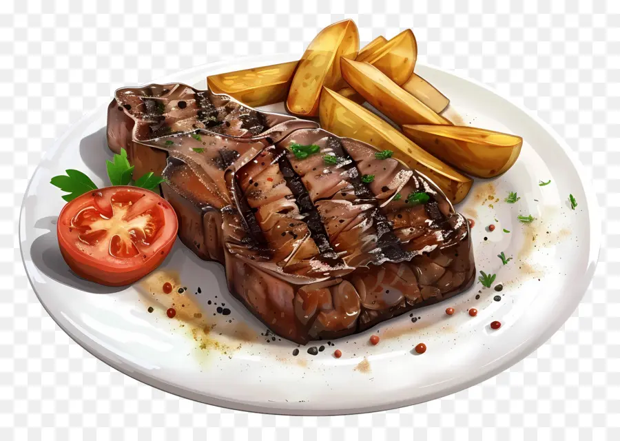 Steak，Steak Et Frites PNG