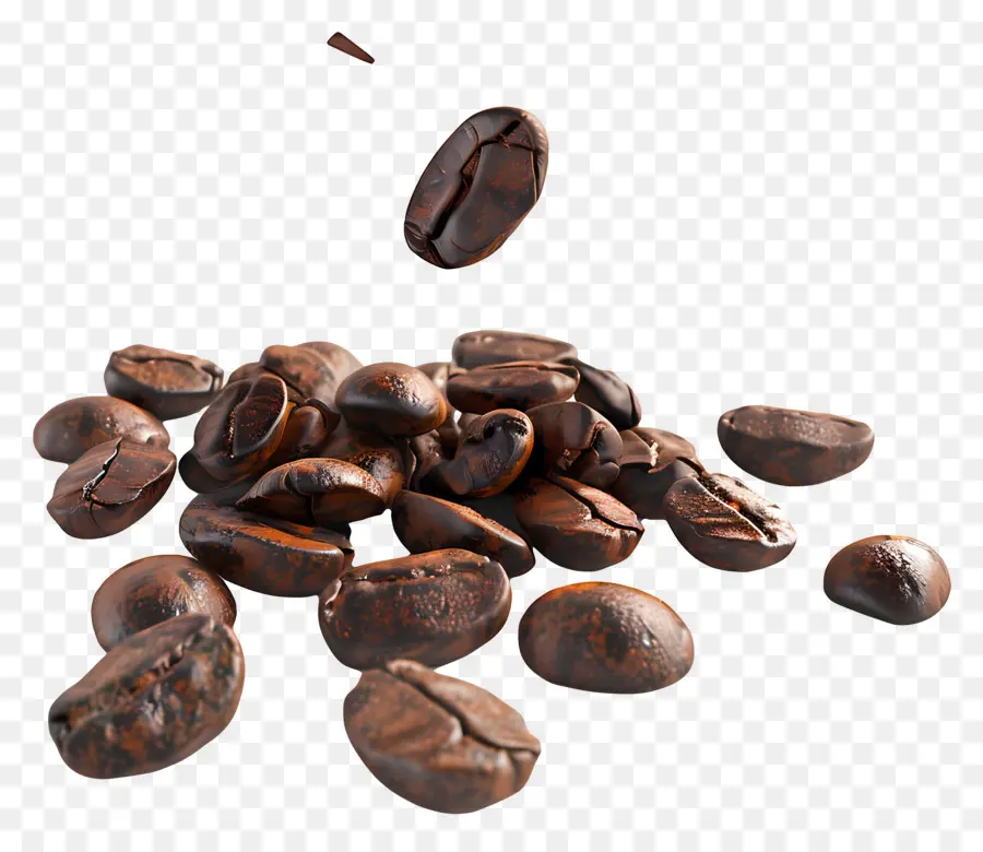 Café En Grains，Brun PNG