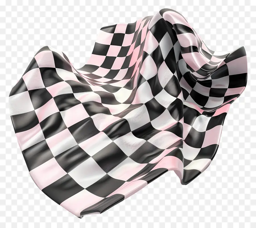 Serviette à Carreaux，Drapeau à Damier PNG