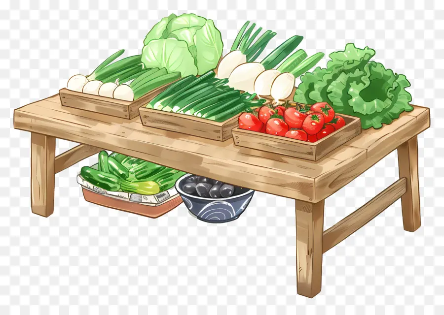 Légumes，Table De Légumes PNG