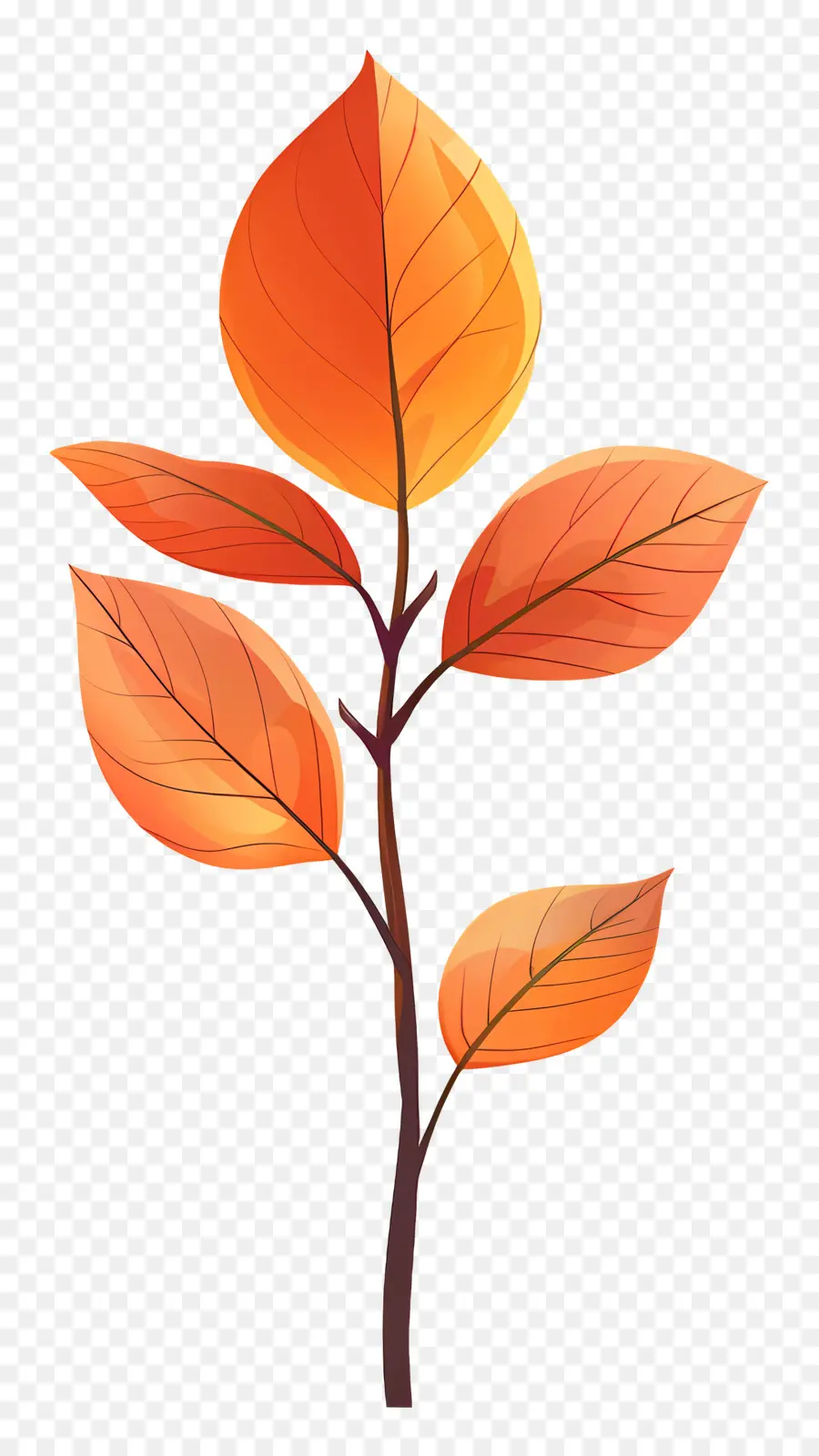 Feuille D'automne Sur L'arbre，Arbre D'automne PNG