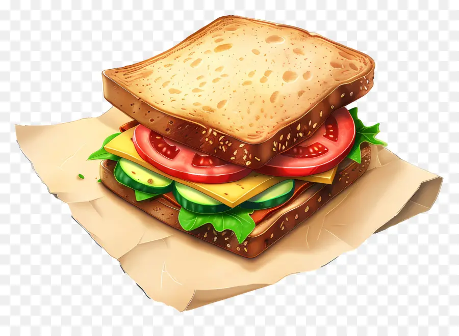 Sandwich，Légumes PNG