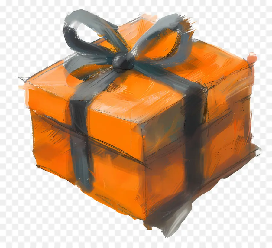 Coffret Orange，Coffret Cadeau PNG