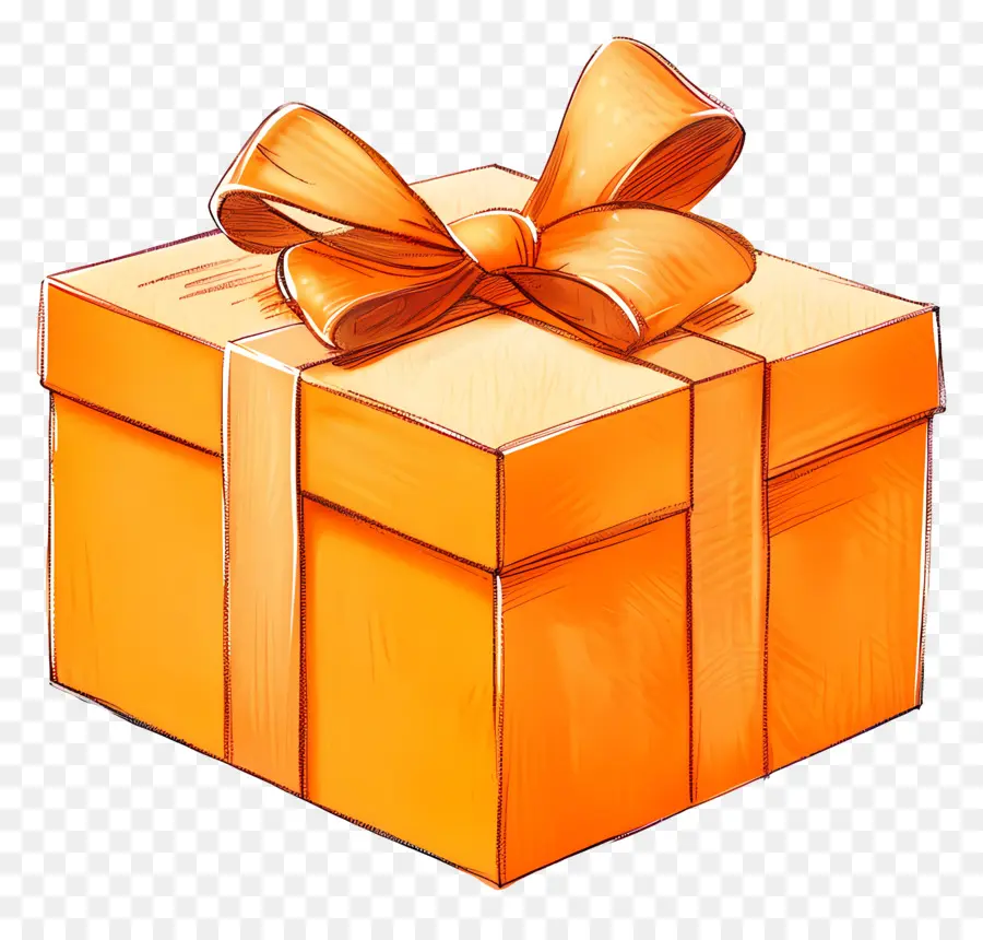 Coffret Orange，Coffret Cadeau PNG