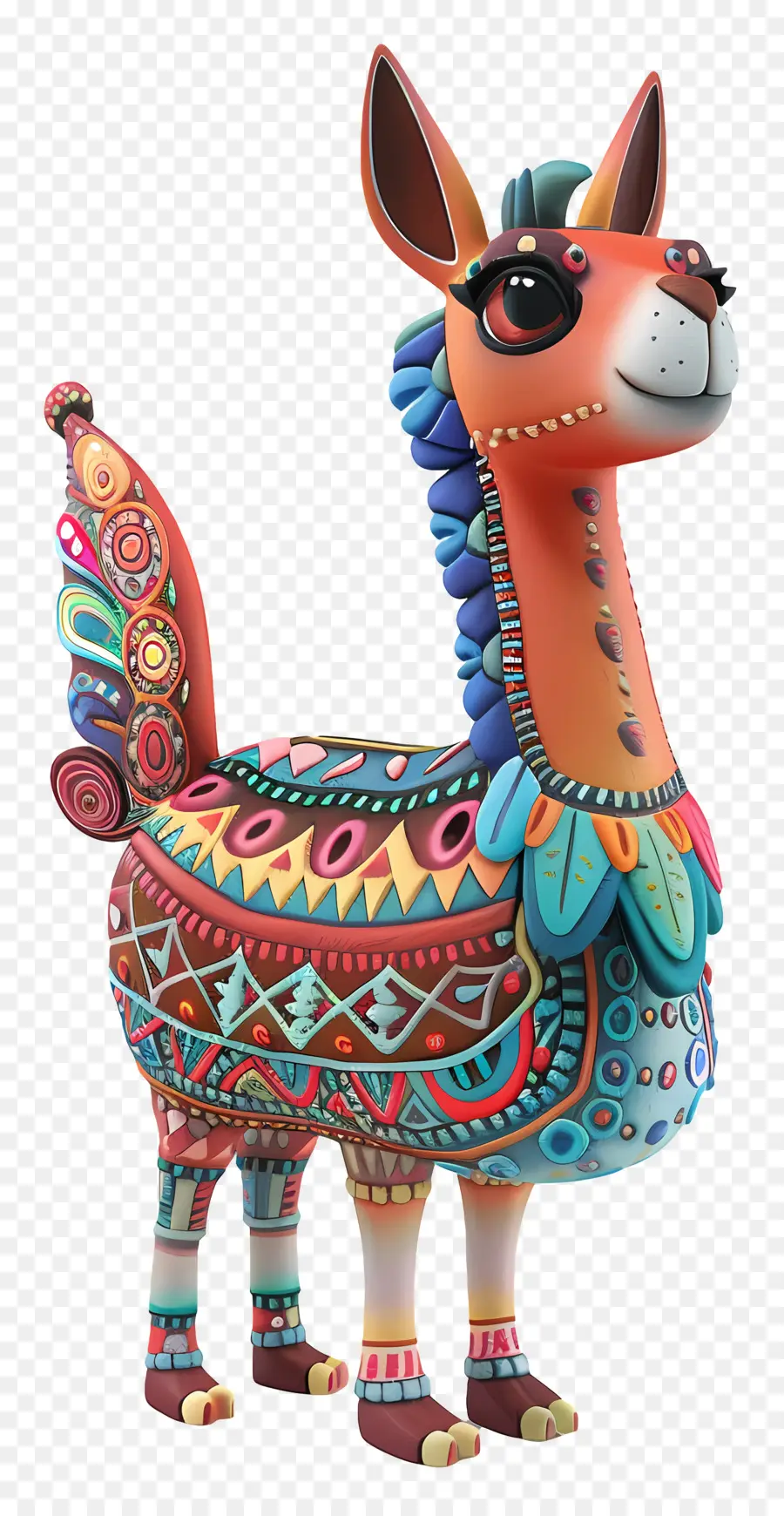 Lama Mignon，Lama Coloré PNG