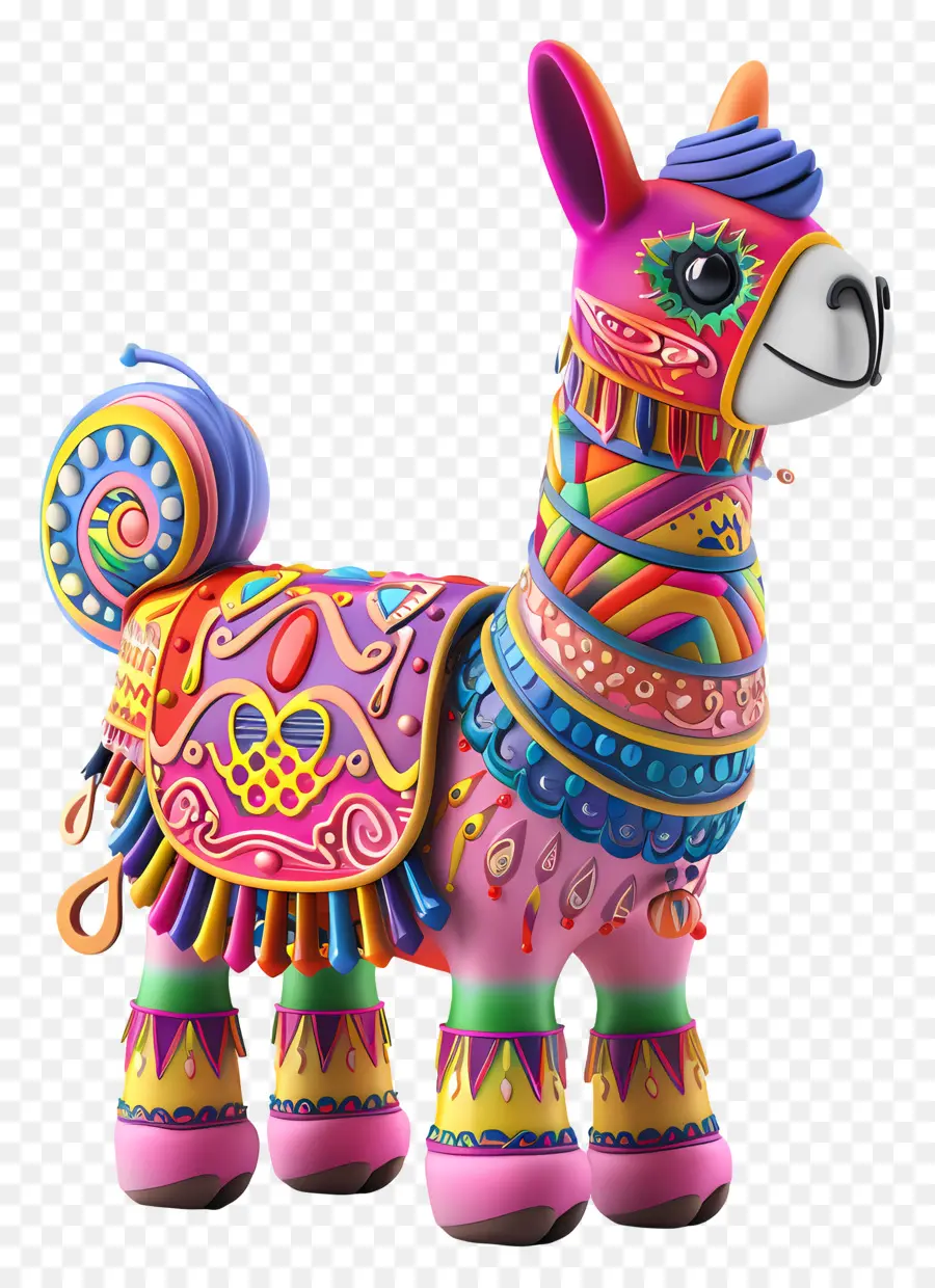 Mignon Lama，Lama Coloré PNG