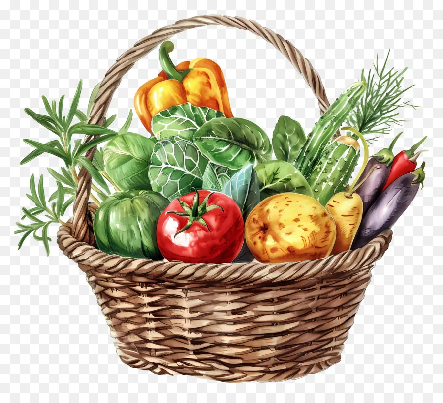 Panier De Légumes，Légumes PNG