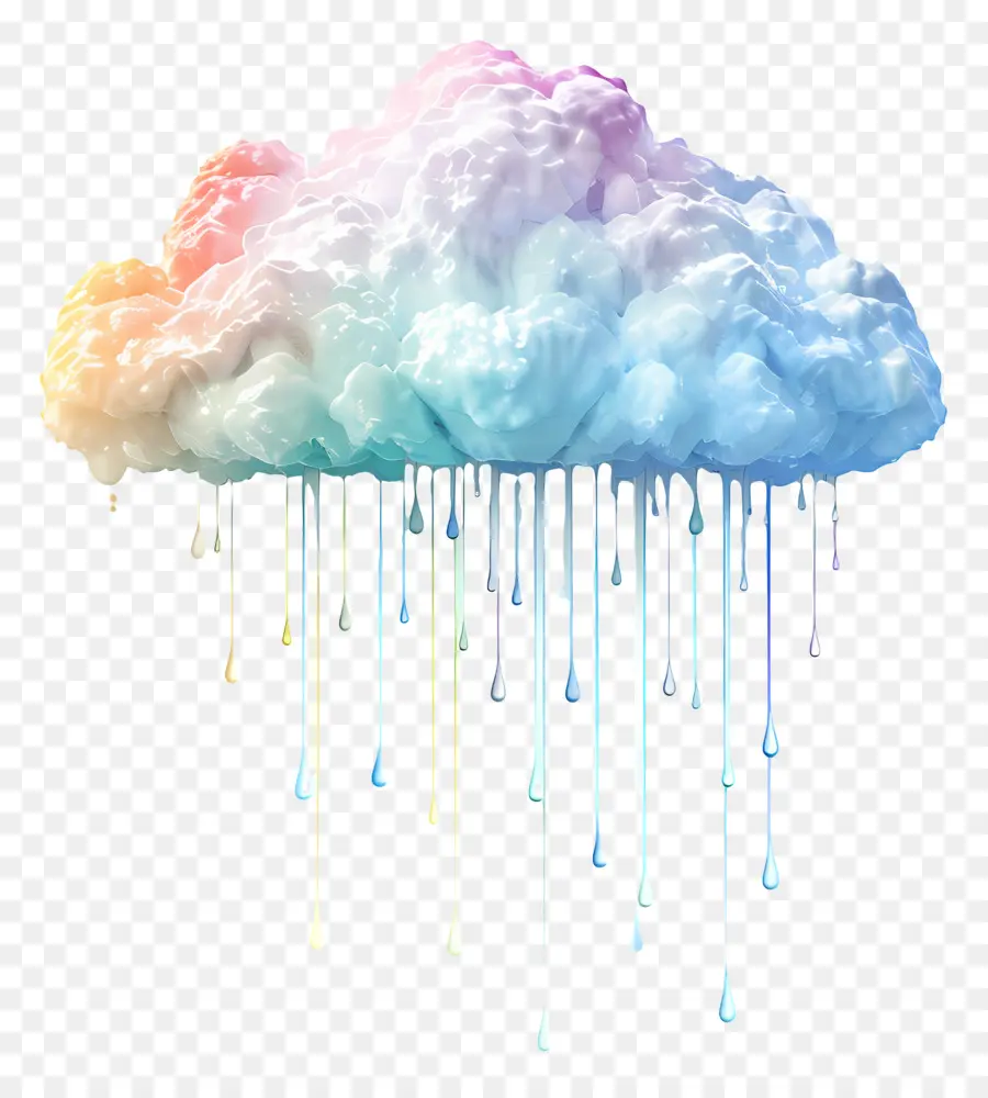 Goutte De Pluie，Nuage De Pluie PNG