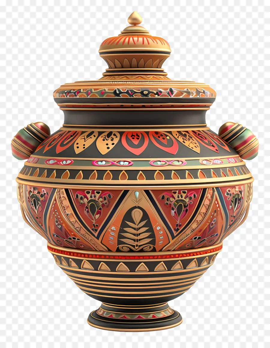 Vase Traditionnel，Pot Décoratif PNG