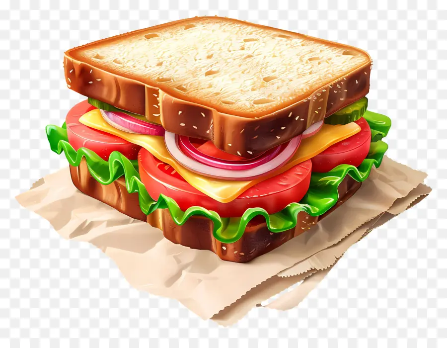 Sandwich，Laitue PNG