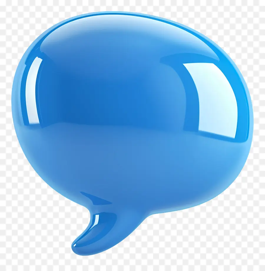 Bulle De Dialogue，Ballon Bleu PNG