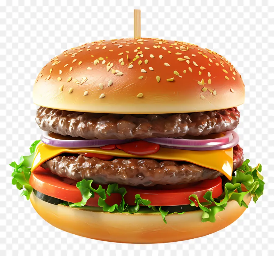 Hamburger，Laitue PNG