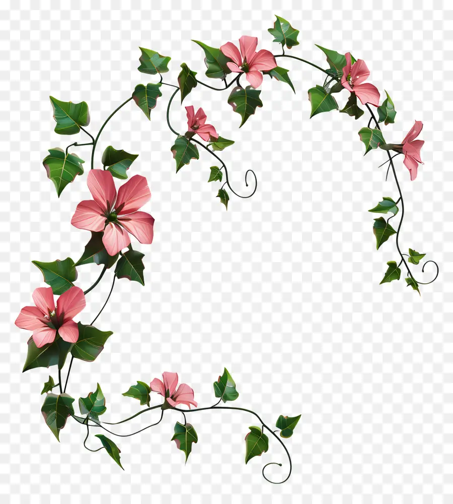 Fleur De Vigne，Couronne De Fleurs PNG