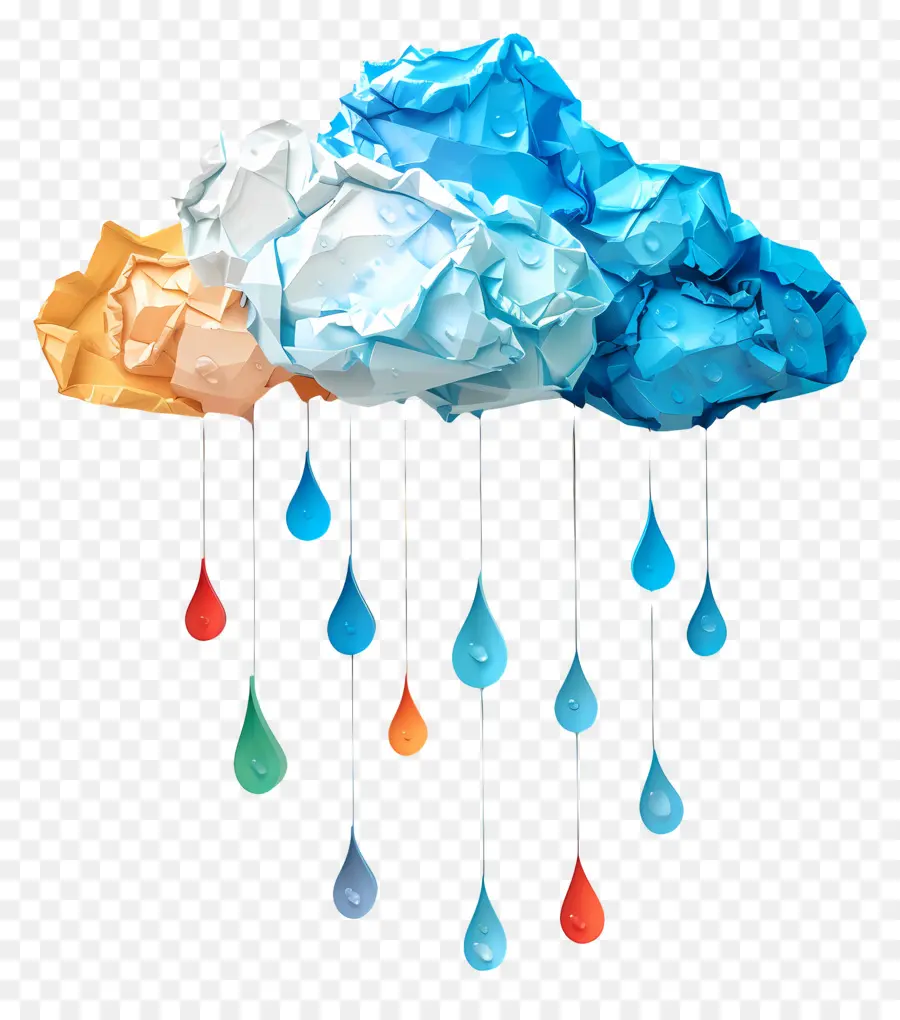 Goutte De Pluie，Des Pluies, Nuages PNG