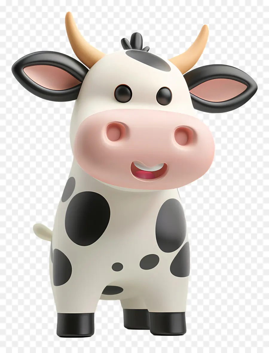 Vache 3d，Bande Dessinée De Vache PNG