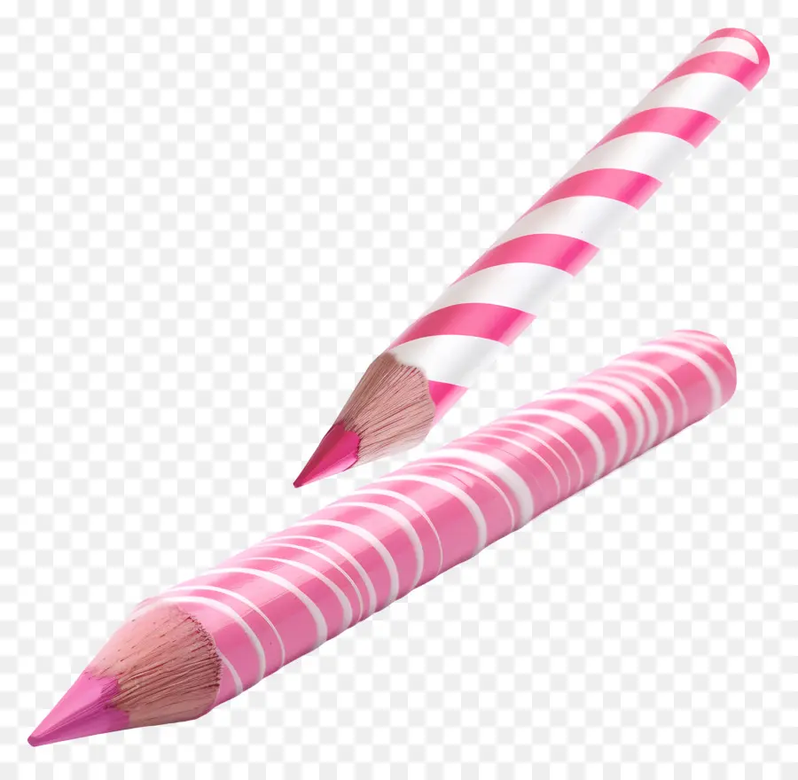 Rose Crayon，Crayons Rayés PNG