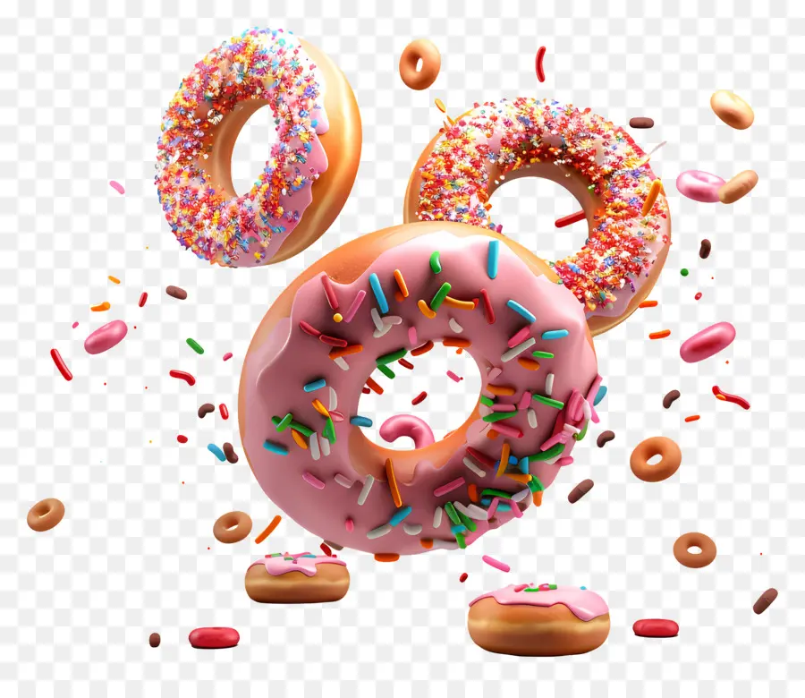 Donut，Beignet Coloré PNG