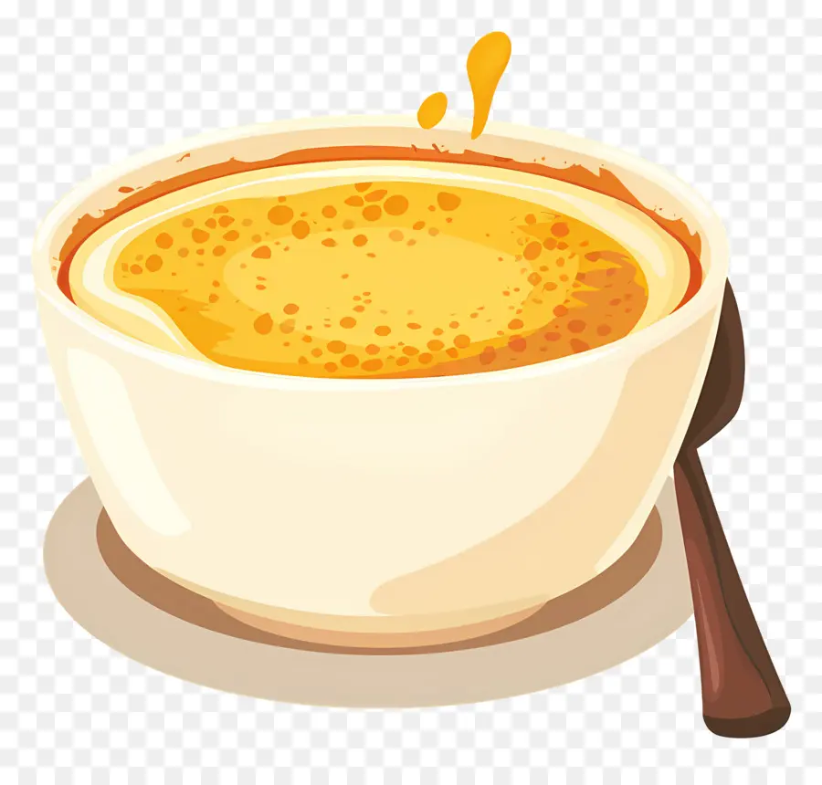 Crème Brûlée，Tasse De Soupe PNG