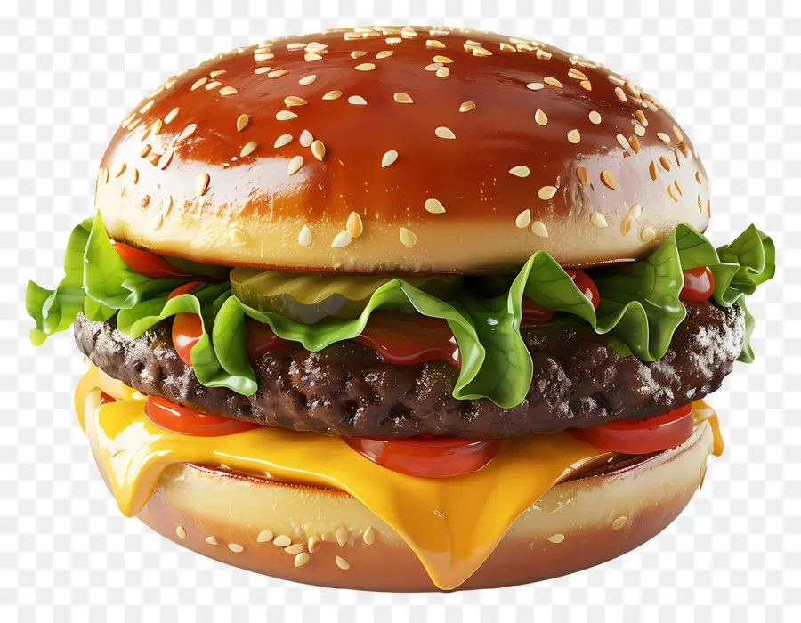 Cheeseburger，Laitue PNG