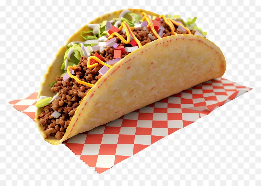 Tacos，Tacos Avec Garnitures PNG