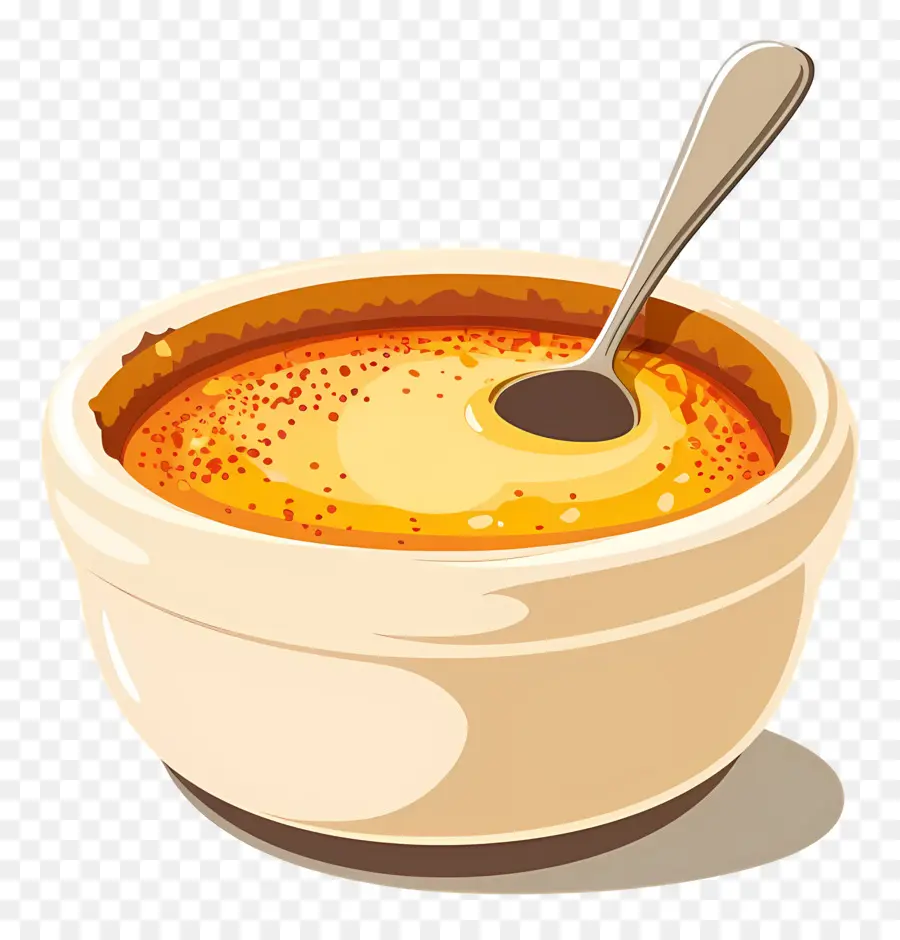 Crème Brûlée，Tasse De Soupe PNG