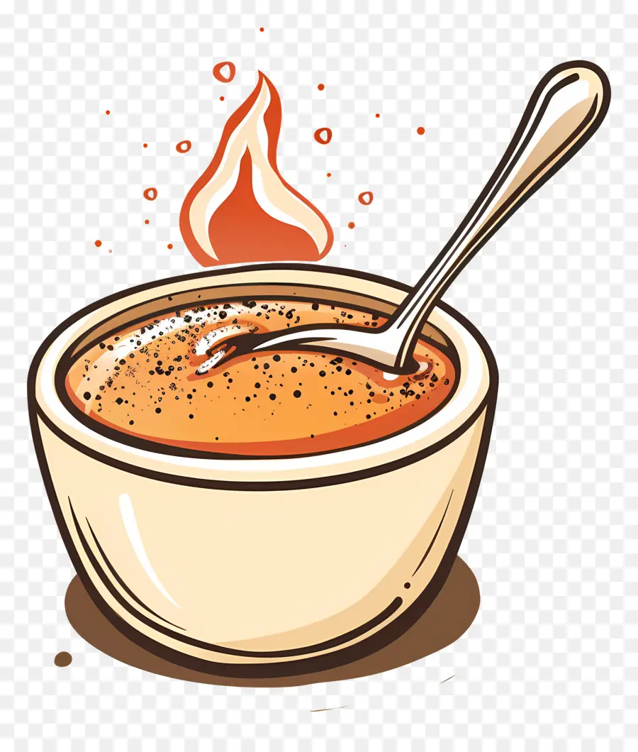 Crème Brûlée，Soupe épicée PNG