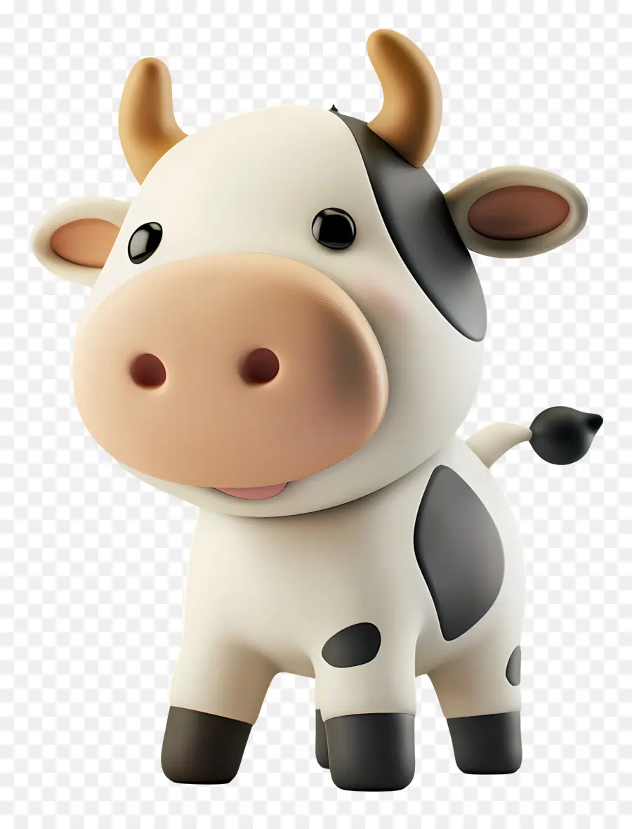 Vache 3d，Bande Dessinée De Vache PNG