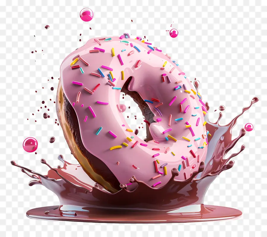 Donut，Beignet Coloré PNG