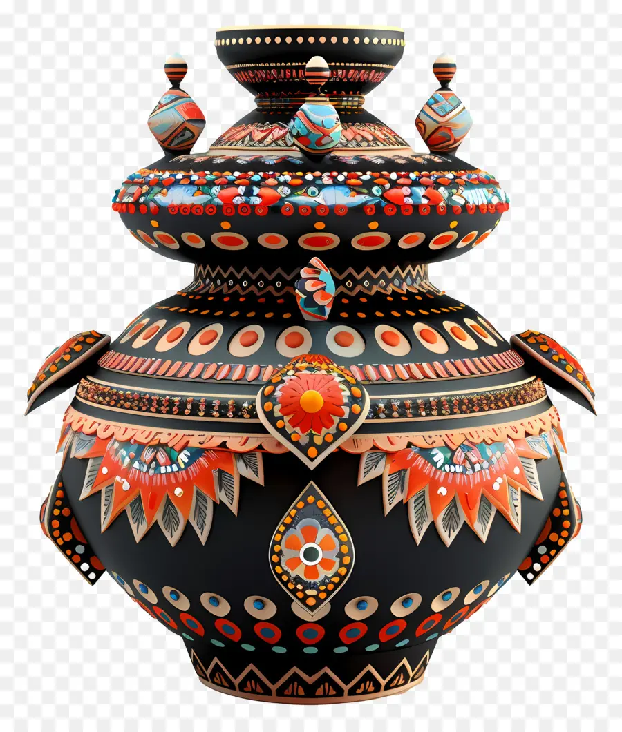 Vase Traditionnel，Pot Décoratif PNG