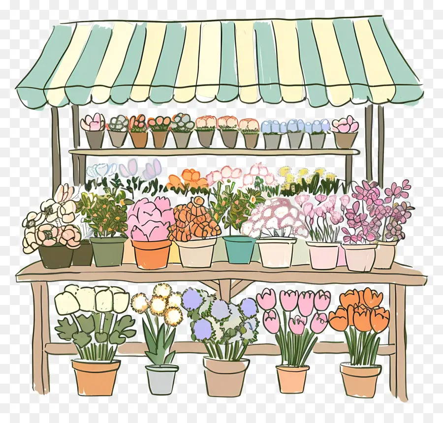 Stand De Boutique De Fleurs，Boutique De Fleurs PNG