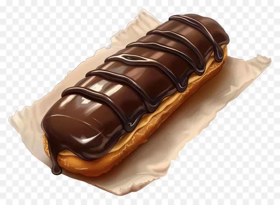 Eclair，Éclair Chocolat PNG