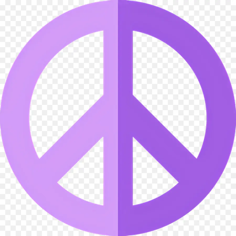 Signe De Paix，Violet Symbole De La Paix PNG