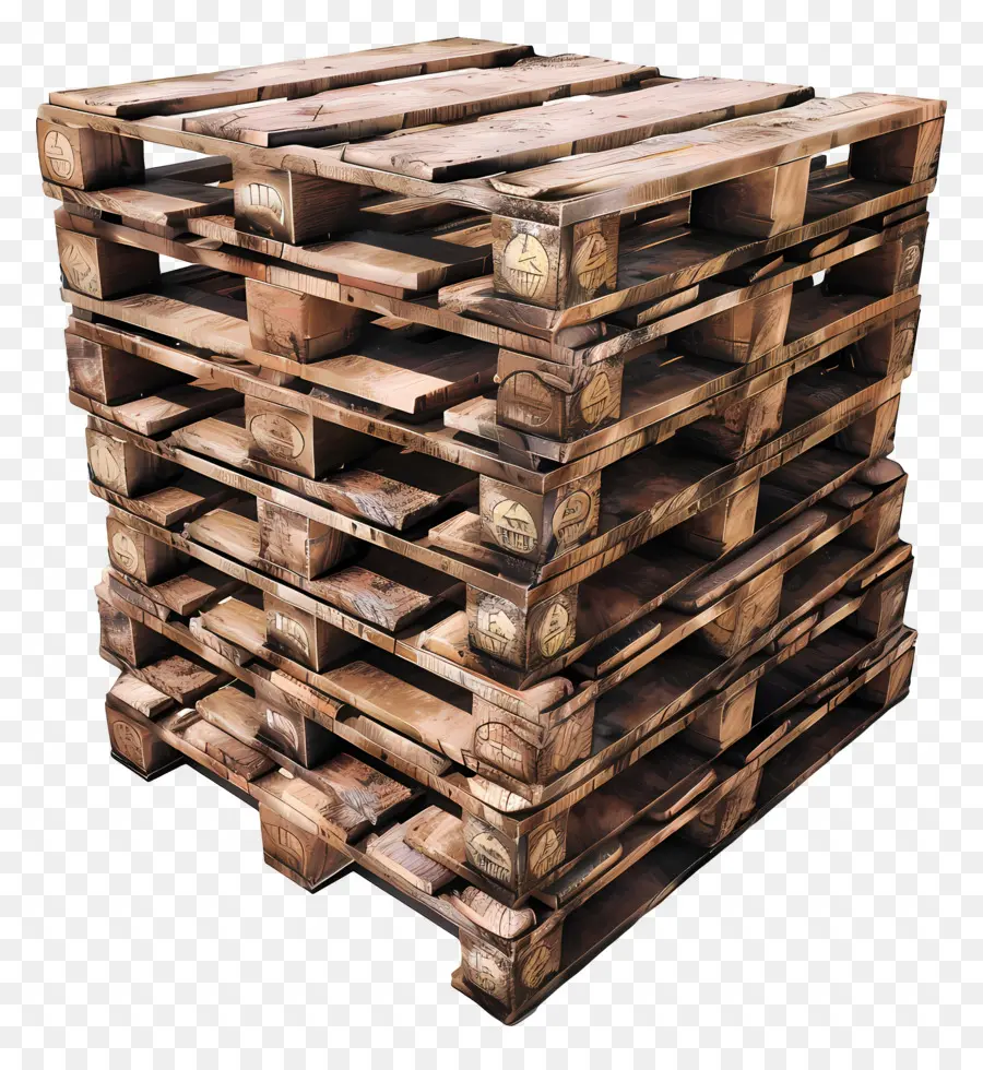 Palettes En Bois，Empiler PNG