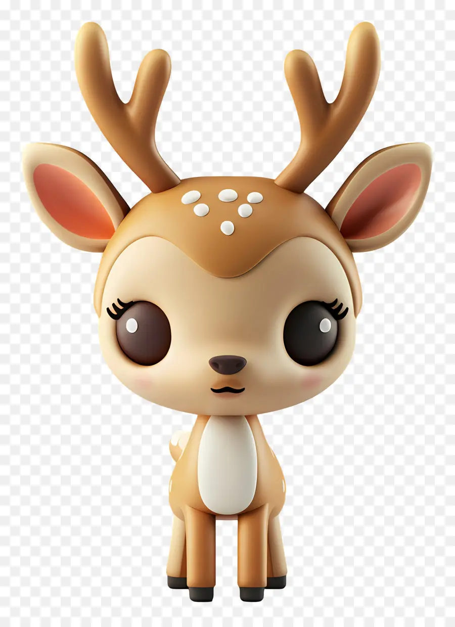 Cerf Modèle 3d，Cerf Mignon PNG