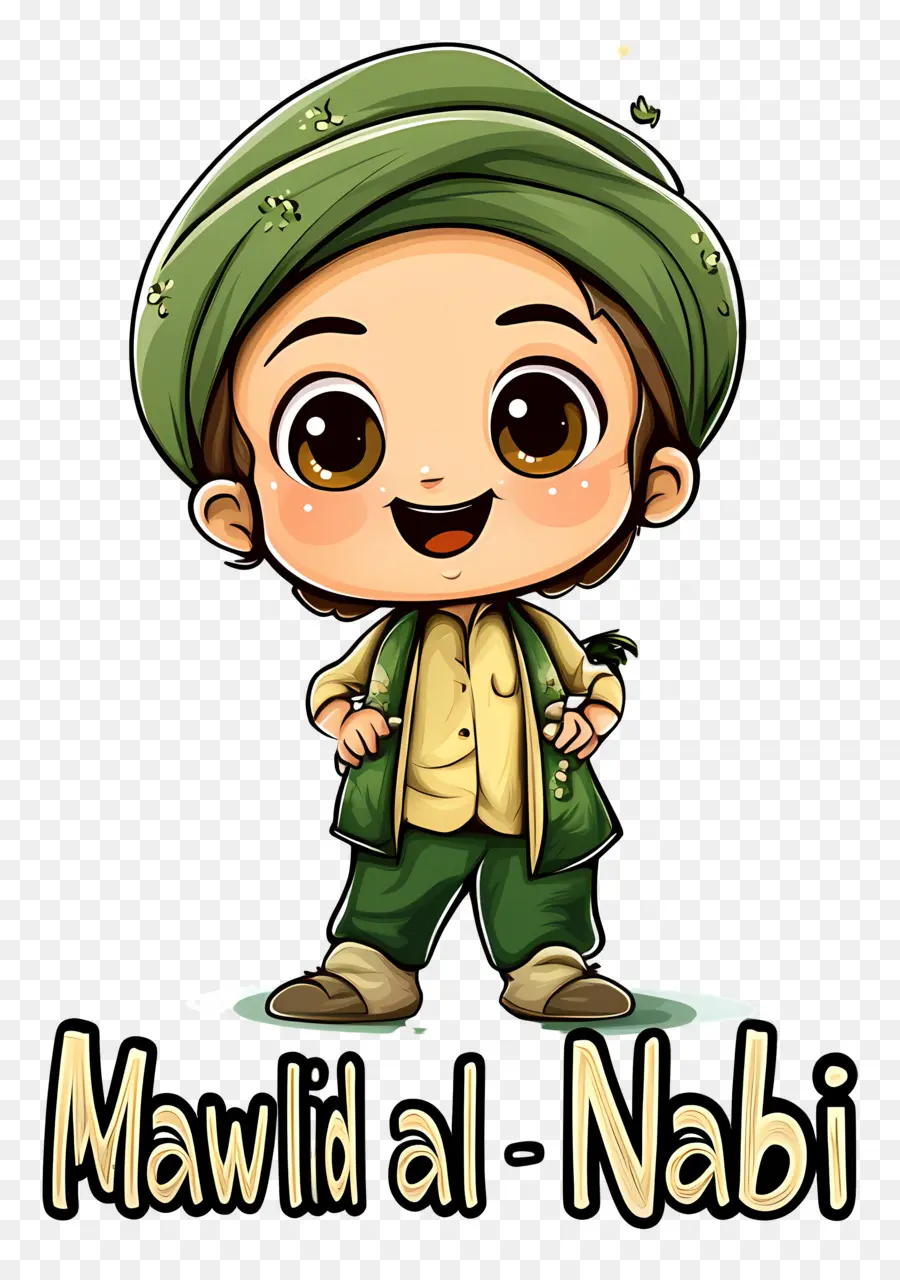 Mawlid Al Nabi，Garçon De Dessin Animé PNG