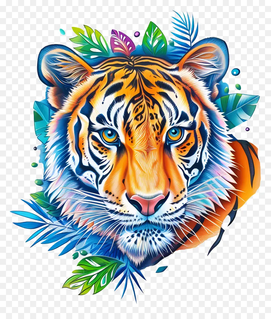 Tigre，Tigre Bleu PNG