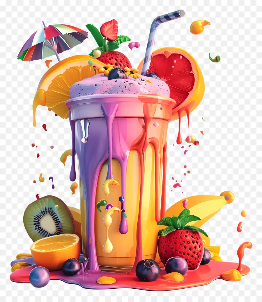 Smoothie，Smoothie Aux Fruits PNG