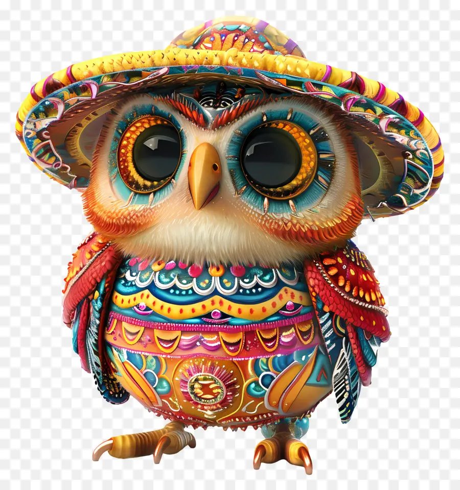 Hibou Mignon，Hibou Coloré PNG