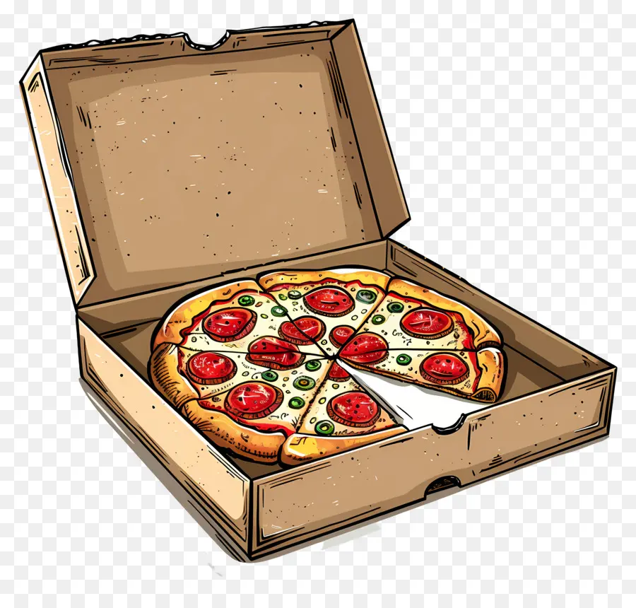 Pizza En Boîte，Boîte à Pizza PNG