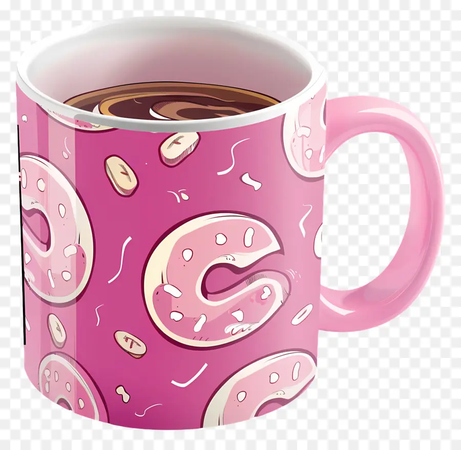 Tasse De Café Rose，Tasse PNG