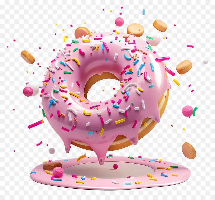 Donut，Beignet Coloré PNG