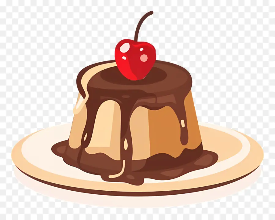 Dessert Au Chocolat，Pudding PNG