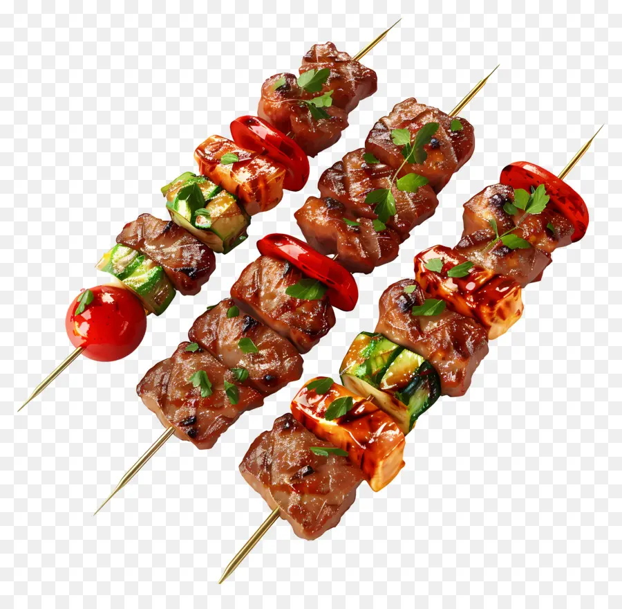 Brochettes De Viande，Brochettes De Viande Grillée PNG