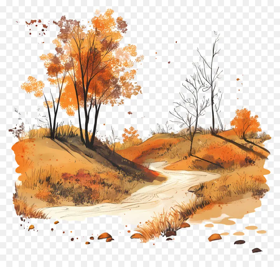 L'automne Commence，Paysage D'automne PNG