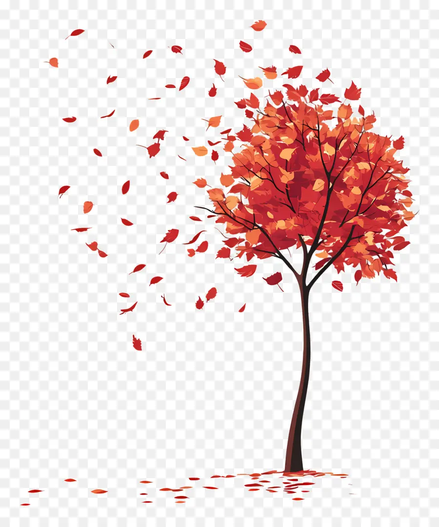 L'automne Commence，Arbre D'automne PNG