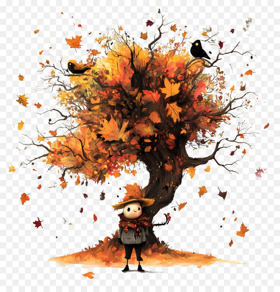 L'automne Commence，Arbre D'automne PNG